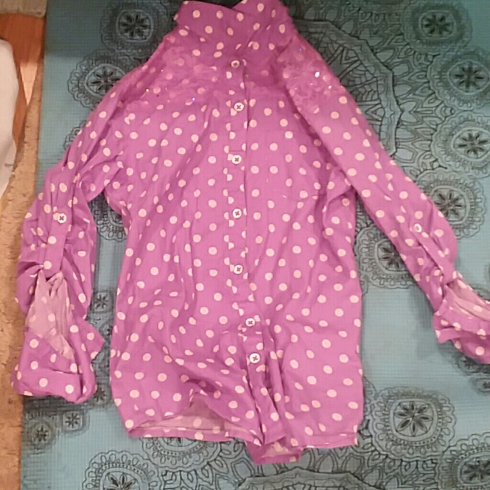 A kids button down shirt